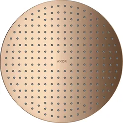 hansgrohe AXOR ShowerSolutions Kopfbrause 300 1-jet, Decke-Aufputz, 35302300, Farbe: Polished Red Gold