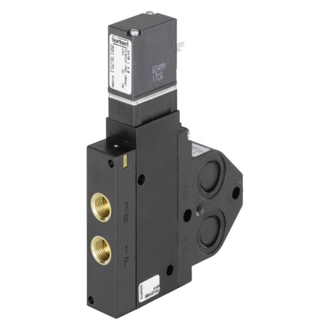 Bürkert 3/2-Wege-Magnetventil für Pneumatik mit Namurflansch (136764)