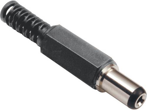 TRU Components Niedervolt-Steckverbinder Stecker, gerade 4mm 1.3mm