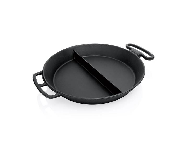 Gastro Spirit Bratpfanne Gusseisen-Riesenpfanne Ø 80 cm mit Mittelsteg