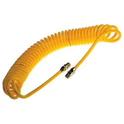 RS PRO, Pipeline, USB Polyurethan Spiralschlauch Gelb mit R1/