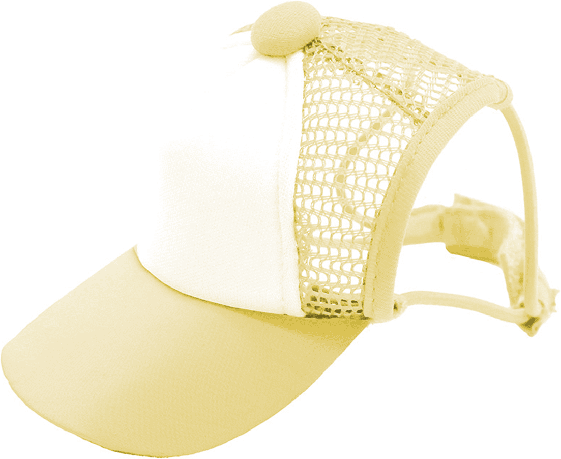Croci Cappellino Estivo per Cane con Visiera Giallo 28-34CM