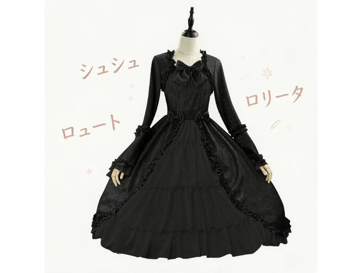 Robe Lolita Gothique Vintage, Col Carré Médiéval, Corset, Nœud Papillon, Robe de Soirée Princesse Sombre, Costume Rétro Steampunk pour Femme