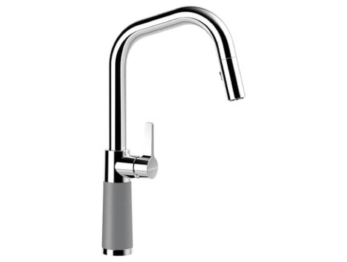 SCHOCK Küchenarmatur SC-530 Croma – Hochdruck Armatur CRISTALITE mit ausziehbarer Schlauch-Brause und Standard Norm-Anschlüssen