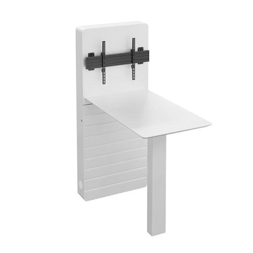 Hagor CON-Line® W Table 32 - 55" Medienstele Boden-Wand-Montage inkl. Stehtisch 2814