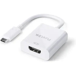 Purelink USB Typ-C zu (HDMI), Video Adapter, Weiss