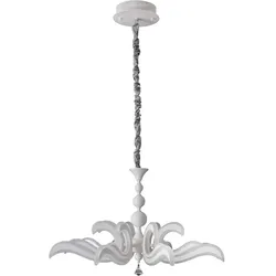 Kronleuchter Hängelampe Esszimmerleuchte LED Wohnzimmerlampe weiß H 120 cm