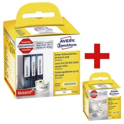 Avery Zweckform Rollenetiketten »AS0722470« inkl. Rollenetiketten »ASS0722400« weiß