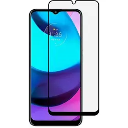 Screenguard Motorola Moto E20 Full Screen Panzerglas Schutzfolie 2.5D 9H (Motorola Moto E20), Smartphone Schutzfolie, Schwarz