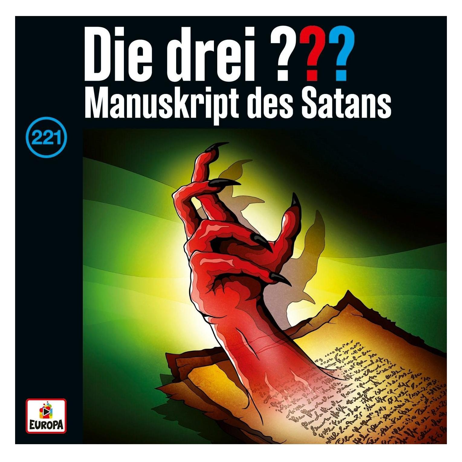 Europa Die drei DREI FRAGEZEICHEN 221 - Manuskript des Satans (Die drei ???, Deutsch) (58741122)