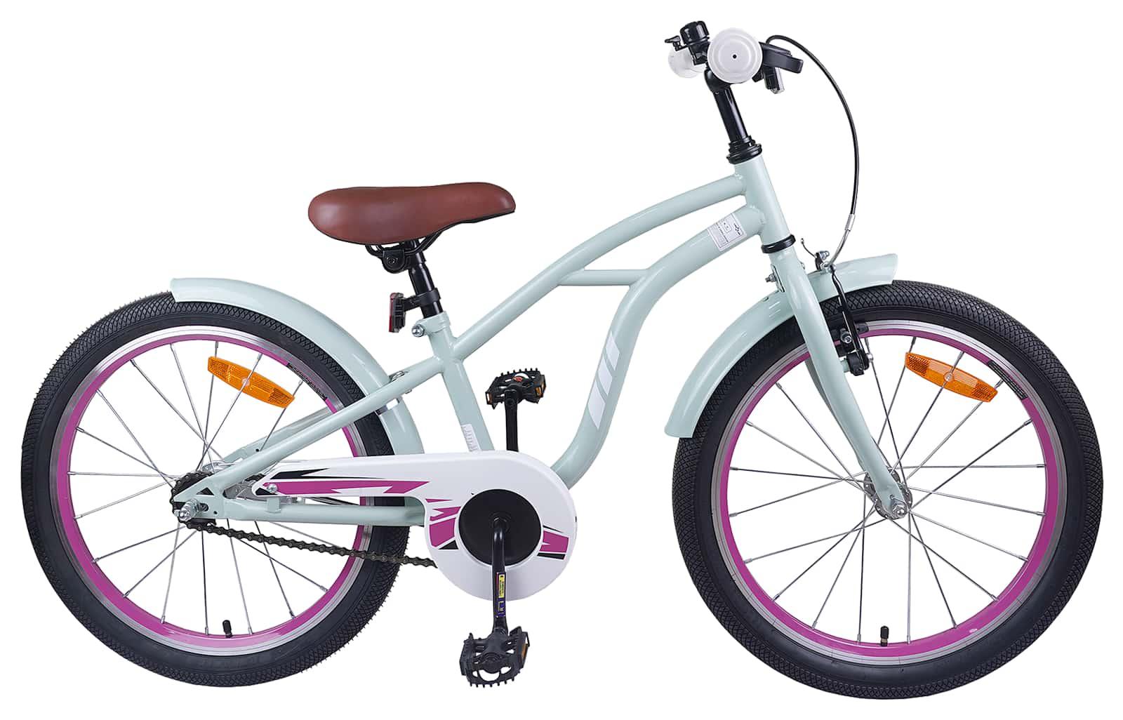 Kinderfahrrad 22 Zoll für 7-12 Jahre alt Hellgrün
