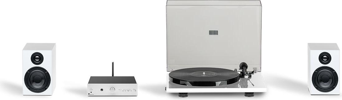 Pro-Ject Stereo Set E Phono, Silber, Weiß, 80 W, 2-Wege, 4 Ohm, 89 - 20000 Hz, AC