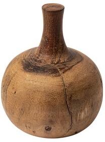 Mercana Afra Large Solid Wood Vase Shaped Decorative Object