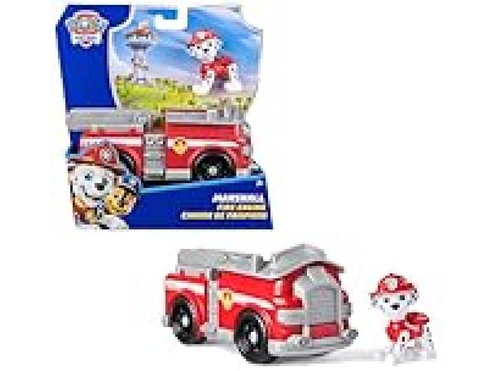 Paw Patrol - Pat Patrouille - Véhicule 15 Cm Et Figurine Marcus Voiture Figurine À Collectionner - Jouet Fabriqué Avec Plastique Recyclé - Voiture Enfant - Pat Patrouille Jouet - Dès 3 Ans