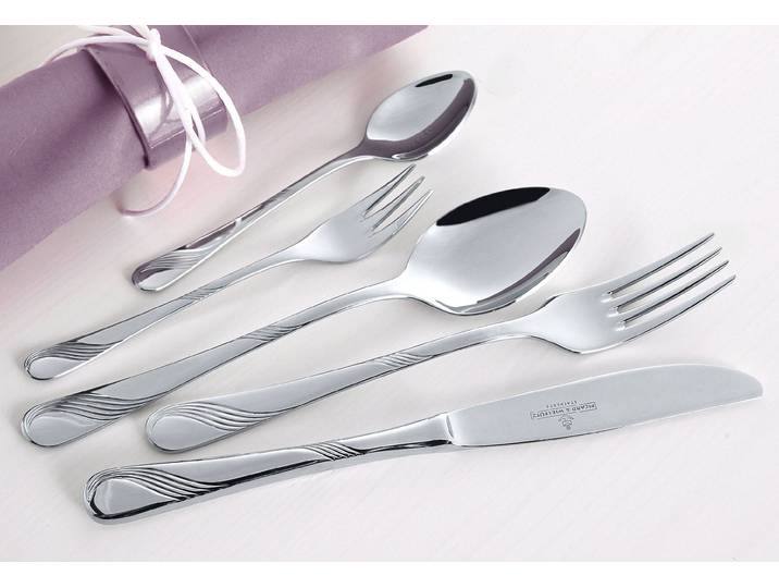 Besteck-Set Gala , silber (silberfarben), 24 Stk., Chromnickelstahl 18/10, PICARD & WIELPÜTZ SOLINGEN, Essbesteck-Sets, Besteck-Set, massiv geschmiedet