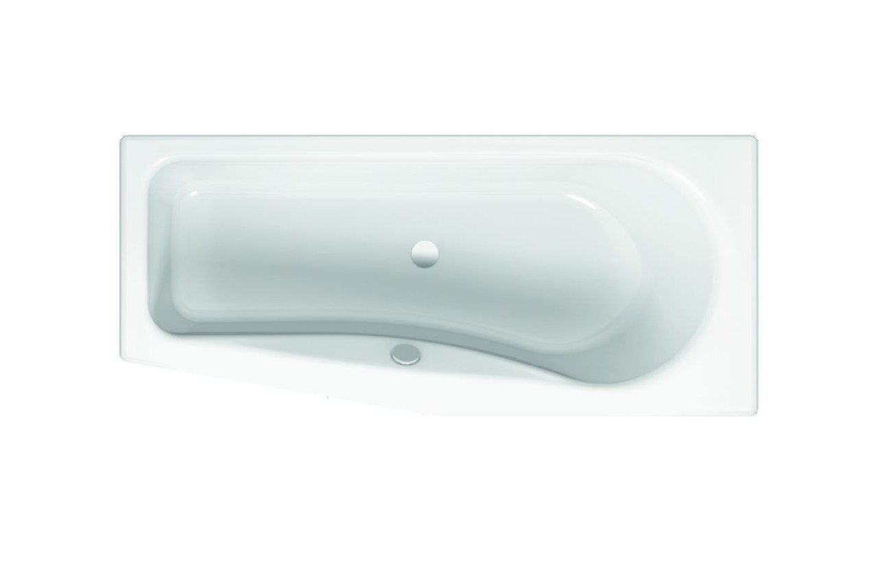 Bette Rechteck-Badewanne Luna 2750, 170x75x45 cm links weiß 1 Griffbohrung, 2750-0001GR 2750-0001GR