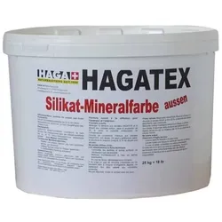HAGA Hagatex-Silikatfarbe außen, naturweiß - 5 kg Eimer