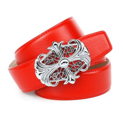 Ledergürtel ANTHONI CROWN, Damen, Gr. 90, rot, Leder, unifarben, Gürtel Ledergürtel, in rot mit Unterführung