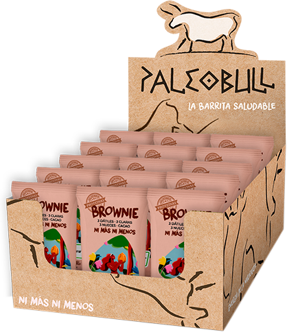 Paleobull Box of Brownie Bars 15 x 55 gr