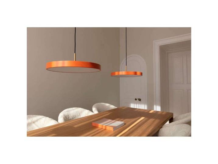 Asteria Suspension Medium Orange/Black Top - UMAGE - Salon / séjour - Métal