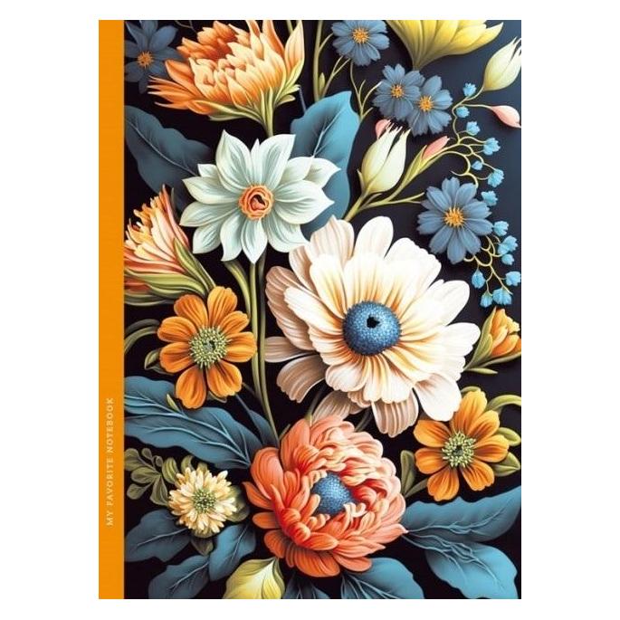 Fresh Dekoratives Notizbuch 143x200/48K Raster TW Flora (A5, Gepunktet, Harter Einband) (47995383)
