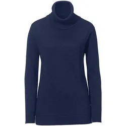 Rollkragen-Pullover Modell Tamara Kaschmir Peter Hahn blau, 38