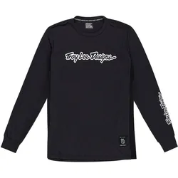 Troy Lee Designs, Velotrikot, Skyline LS Ride Tee, Signature, black, XXL (XXL), Schwarz, XXL