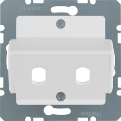 Berker 14921909 Zentralplatte für LWL-Kuppl Simple ST pw