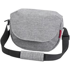 KLICKfix KLICKfix Fahrrad-Lenkertasche FUNBAG Reisenthel, 4 Liter, twist silver, grau, mit  -Halterung, Umhängetasche