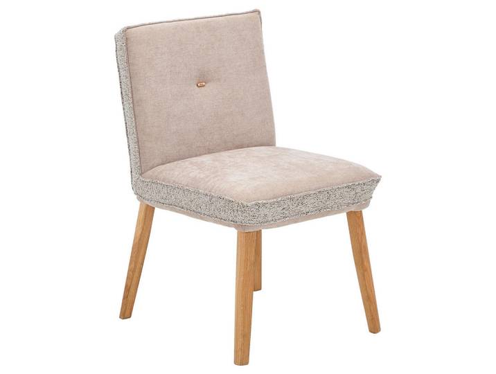 Linea Natura Stuhl, Taupe, Hellbraun, Holz, Eiche, vollmassiv, eckig, 49x86x67 cm, Esszimmer, Stühle, Esszimmerstühle, Vierfußstühle