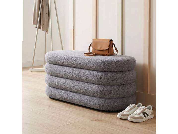 Relaxdays Banc en tissu Teddy