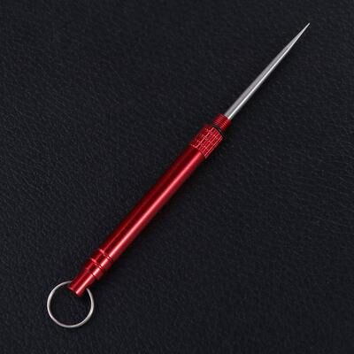 Modern Mode Marketplace Portable Metal Toothpick With Holder For Travel And Camping red