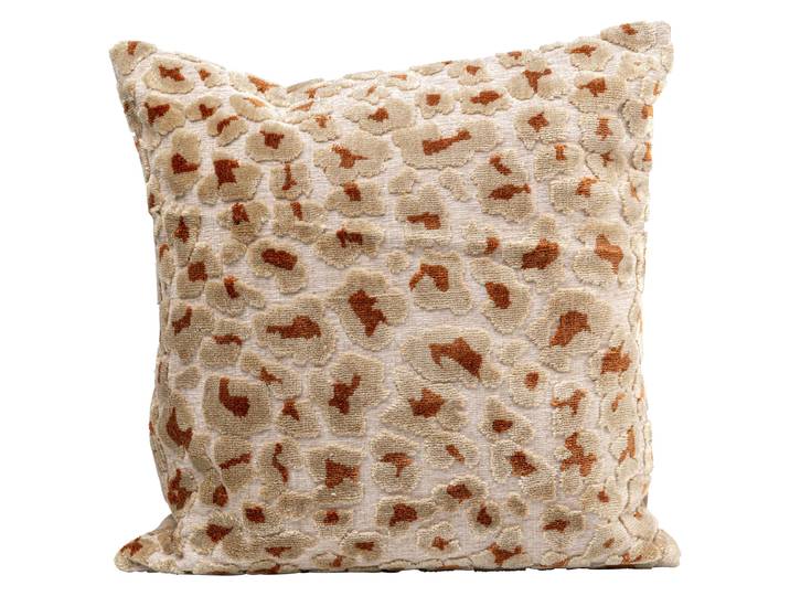Coussin décoratif Goldy Dots Marron 50 x 50 x 15cm Polyester