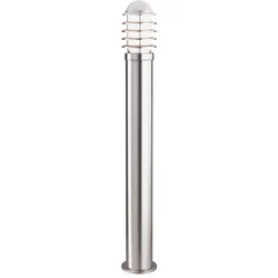 Steh Stand Lampe Leuchte Edelstahl Außen Veranda Terrasse Hof Weg Beleuchtung