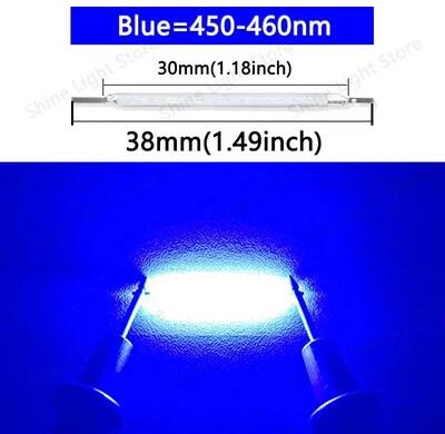 Inspired Living 3V 38mm COB LED Filament Replacement Strips For Edison Bulbs And DIY Decor Lighting blue dc2.8 3.0v 200pcs
