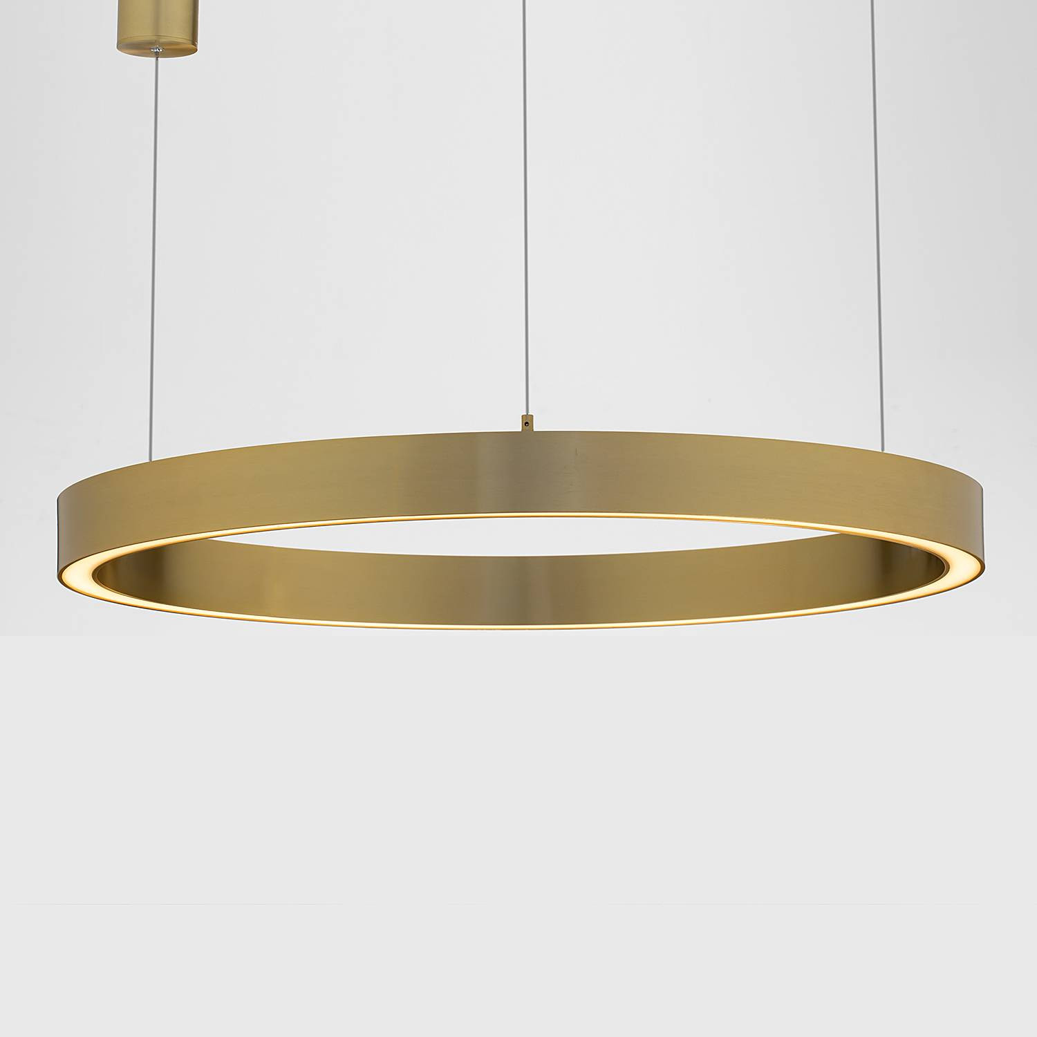 Nova Luce Sting pendellamp goud/messing Ø 80cm met LED