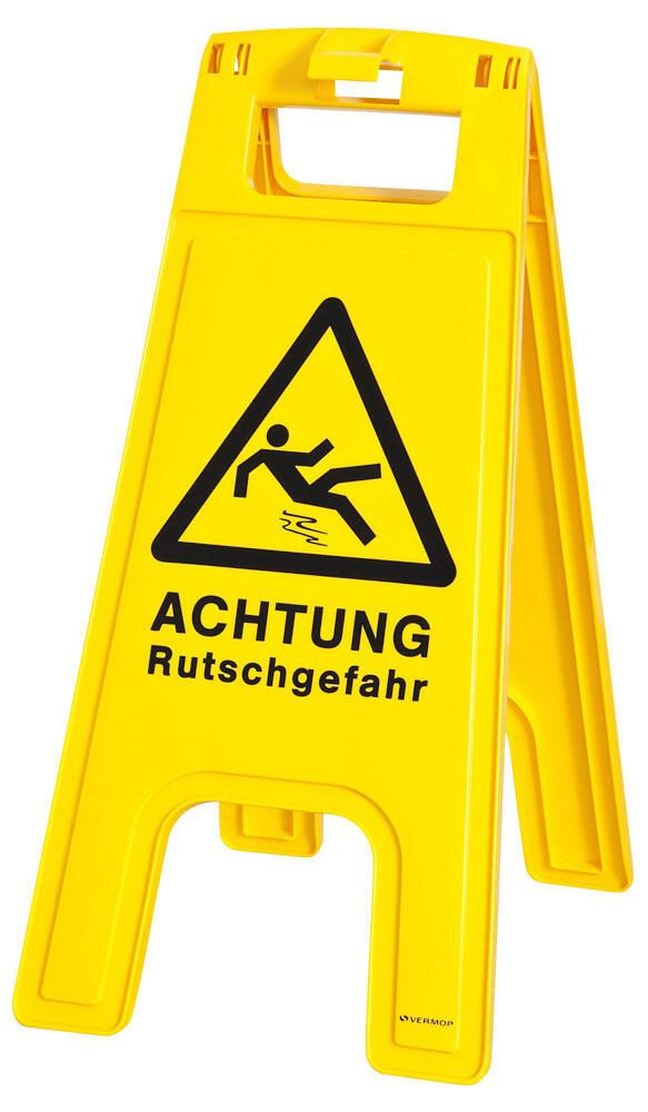 neutral Warnaufsteller Achtung Rutschgefahr 28 cm x 58 cm 1070509P29