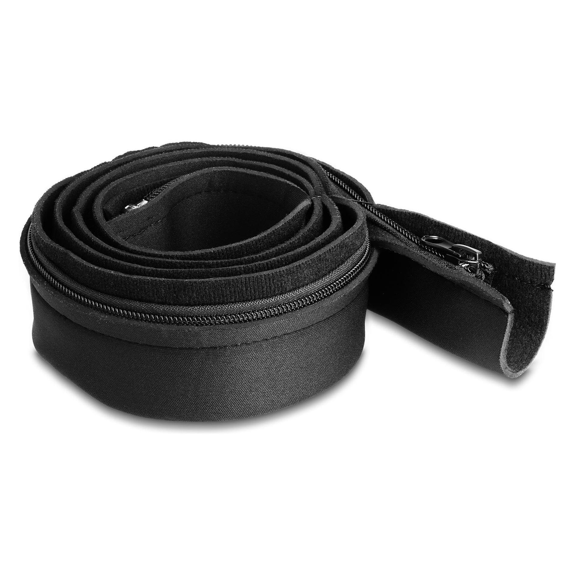 Delock Kabelschlauch Neopren flexibel mit Reissverschluss 1,5m x 100mm schwarz (Kabelschlauch, 150 cm) (20913)