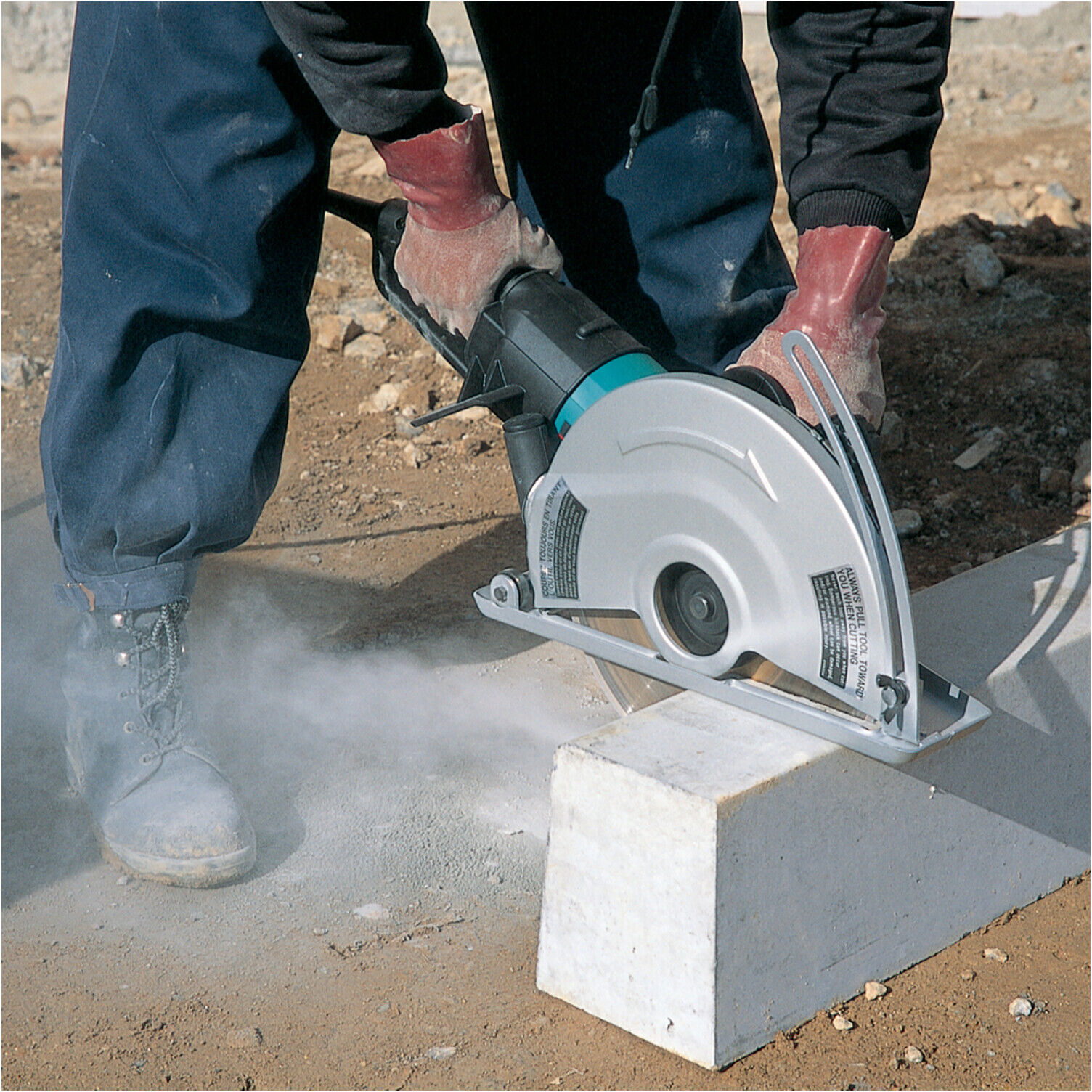 Makita 4112HS Winkelschneider   für Metall, Stein oder Beton  mit Leistung von 2.400 W und Schnitttiefe von bis zu 110 mm)