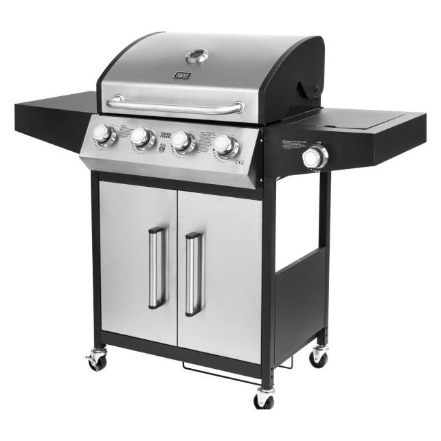 Teesa BBQ 5007 MASTER Gasgrill mit 5 Brennern und Platz für eine Flasche (3 kW) (TSA0251)