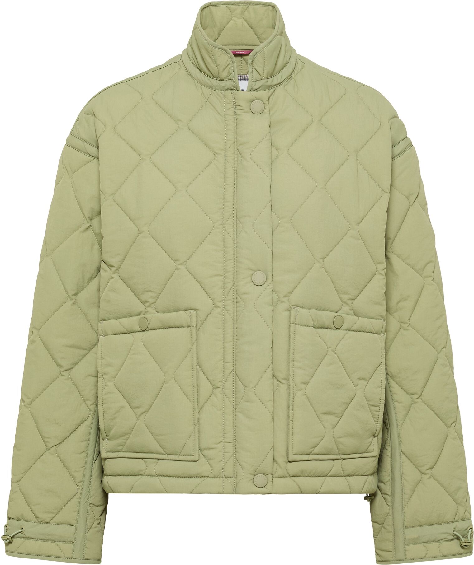 Outdoorjacke MUSTANG "Damen Style Half Moon Bay", Damen, Gr. XL, grün (khaki), Web, 100% Polyamid, unifarben, relaxed fit normal, Jacken Outdoorjacke