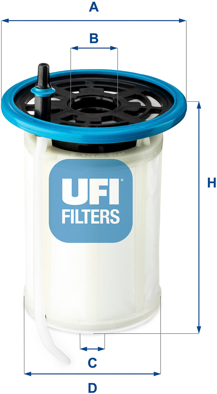 Ufi Kraftstofffilter 26.H2o.00 Filtereinsatz 116mm Für Alfa Romeo