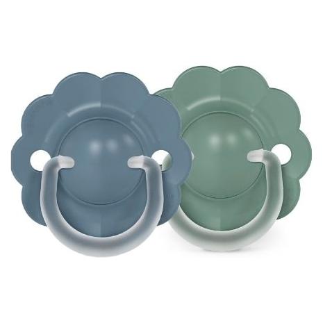 Suavinex 2x Schnuller umkehrbar Wunder 6-18M hellgrün+blau (2x, 6 - 18 Monate) (SU309515)