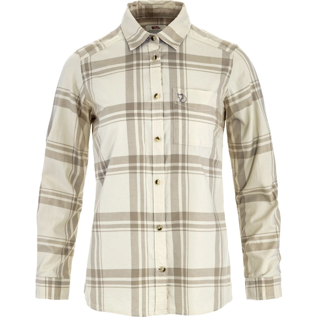 Fjällräven övik Lite Flannel Shirt W chalk white-fossil (113-118) S F14600264-113-118-S