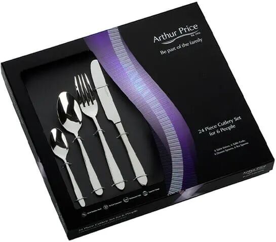 Arthur Price Classic Willow 24 Piece Cutlery Box Set