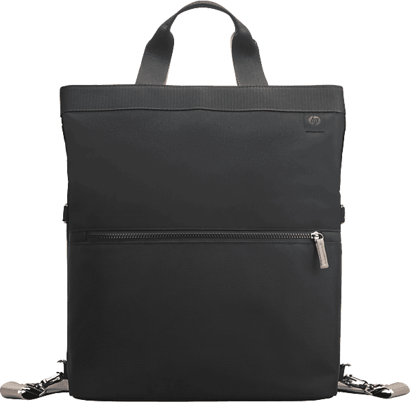 Mochila para portátil - Hp 9C2H0AA, 18 l, Para portátiles de 14", convertible, Tecnología bloqueo RFID, Negro