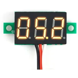 0,28 Mini Digital-Voltmeter mit LED Anzeige, 0-99V, 3-Wire, gelb