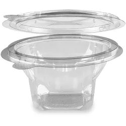 VEPATIM 50x Rundbecher klar mit Deckel 250 ml (PET)