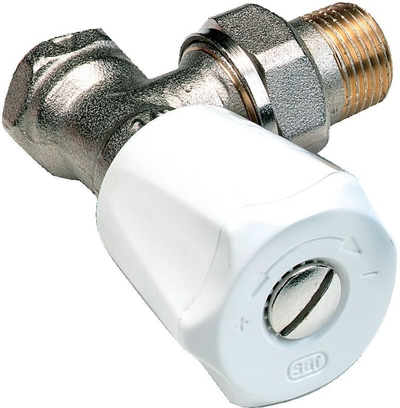 Robinet de radiateur EUROSAR équerre nickelé 1/2'' COMAP 418204