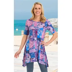 Viskose-Shirt in Druck lavendel in Größe 48/50 von DW-Shop, Lavendel, 48/50